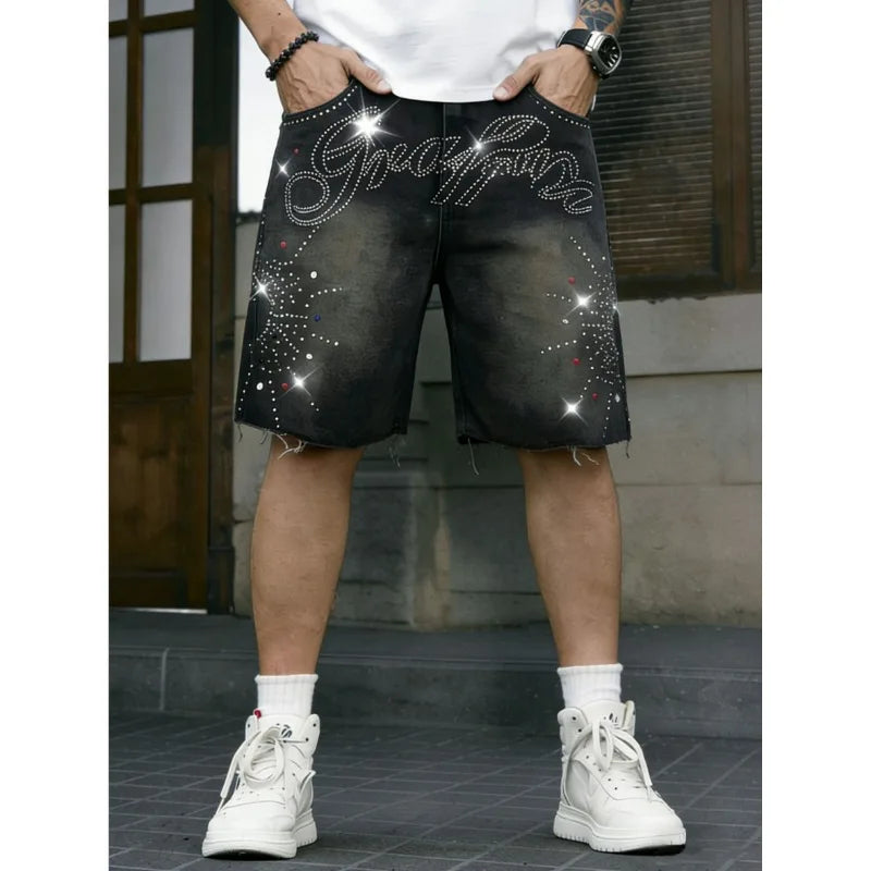 Men's Non-Stretch Denim Jean Shorts