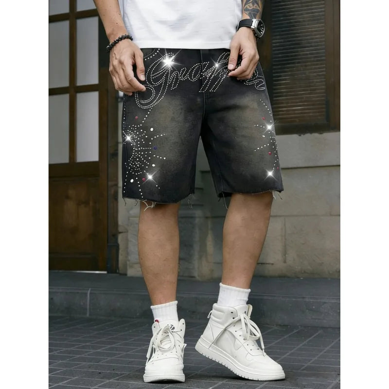 Men's Non-Stretch Denim Jean Shorts
