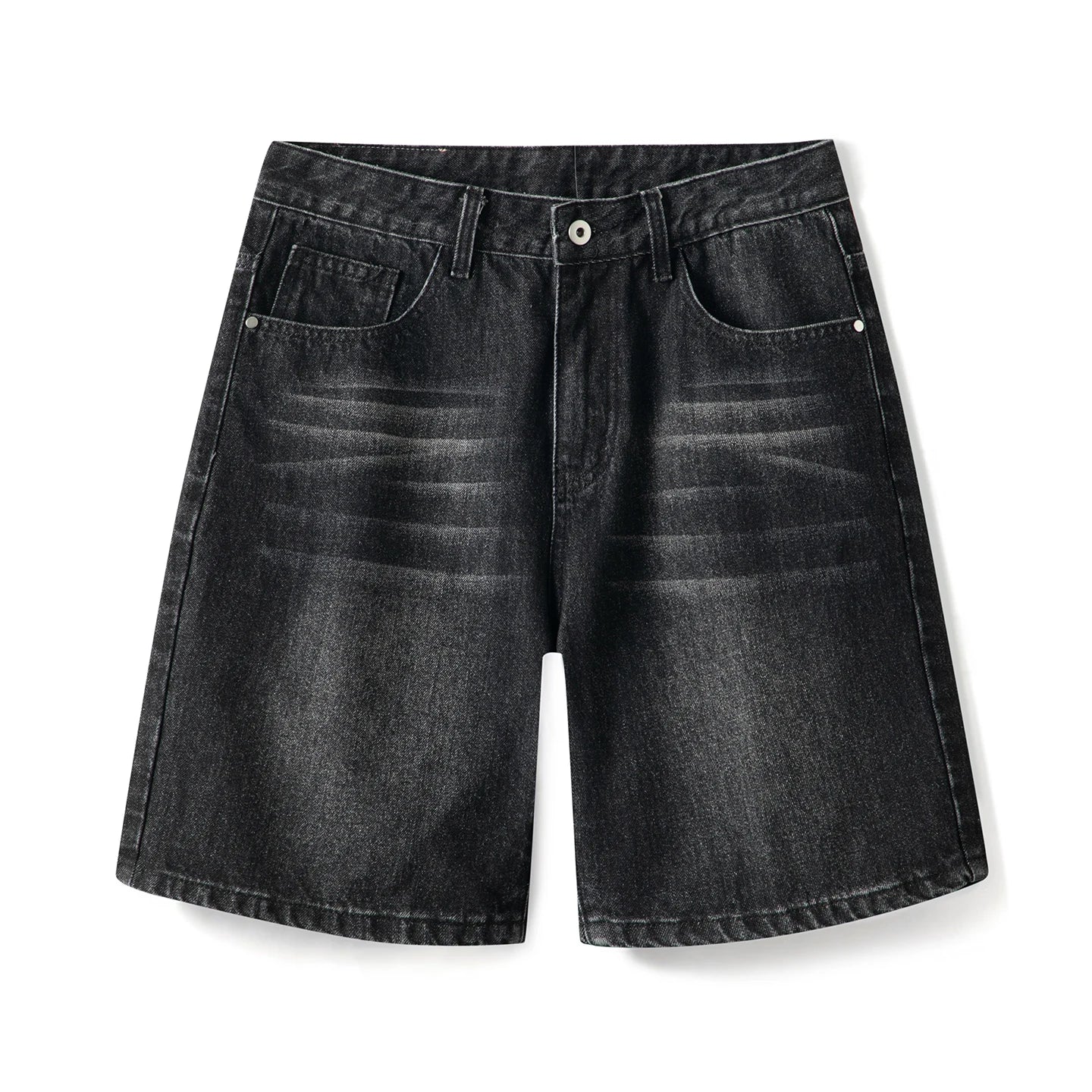 Black Denim Shorts Men's