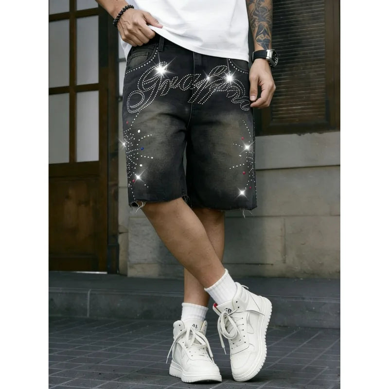 Men's Non-Stretch Denim Jean Shorts